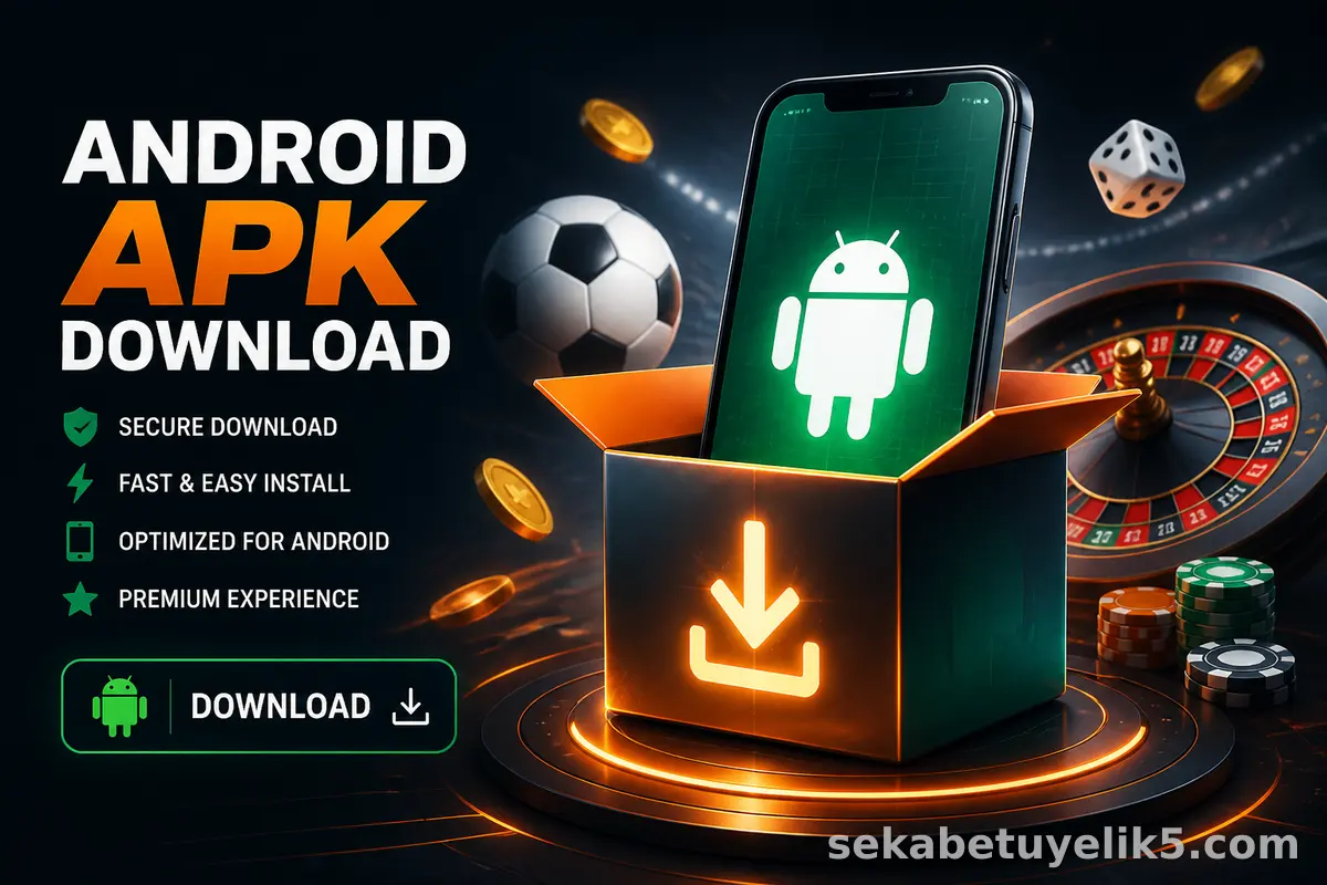 Sekabet APK mobil giriş indirme görseli