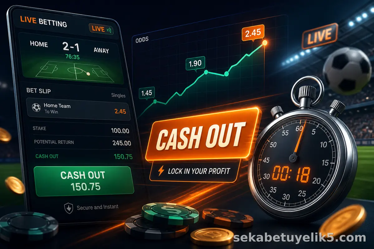 Sekabet canlı bahis cash out ekranı