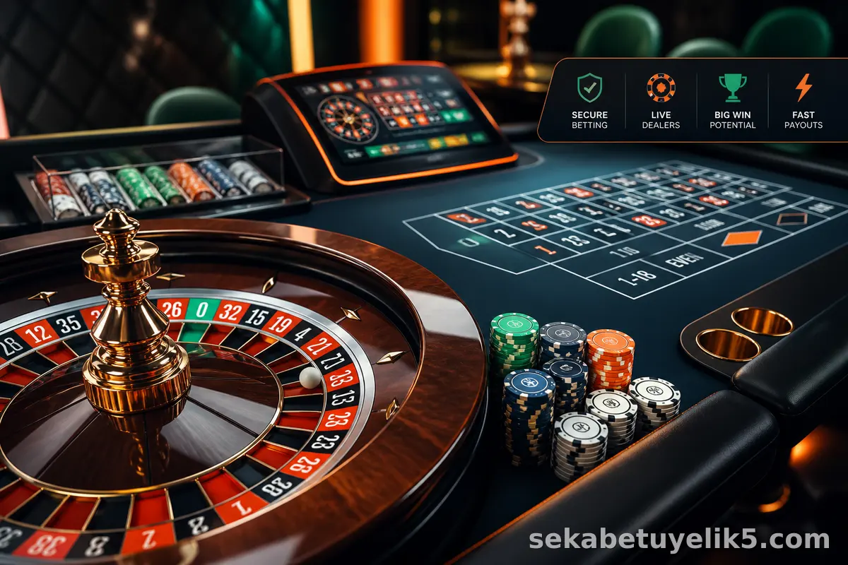 Sekabet canlı casino rulet masası