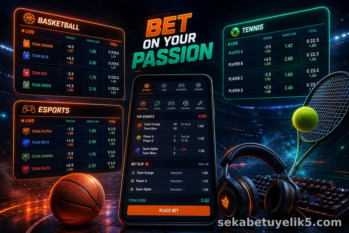 Sekabet spor bahisleri skorboard görseli